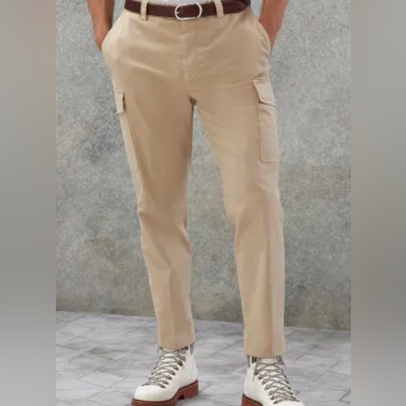 Brunello Cucinelli Leisure Fit Garment Dyed Trousers Sz 50/35 US - Picture 11 of 12